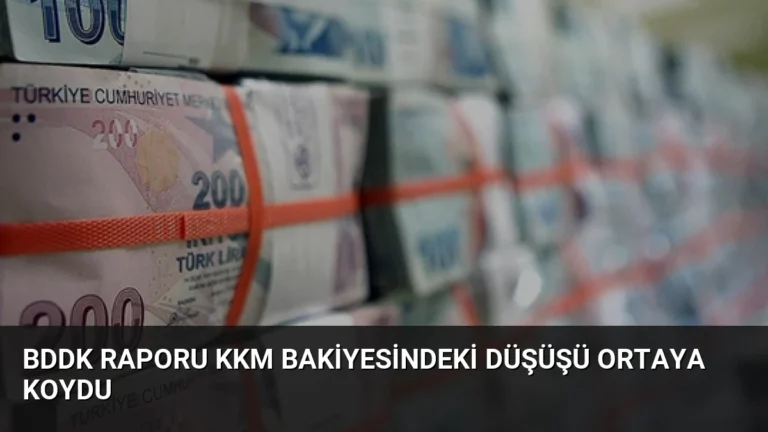 BDDK Raporu KKM Bakiyesindeki Düşüşü Ortaya Koydu