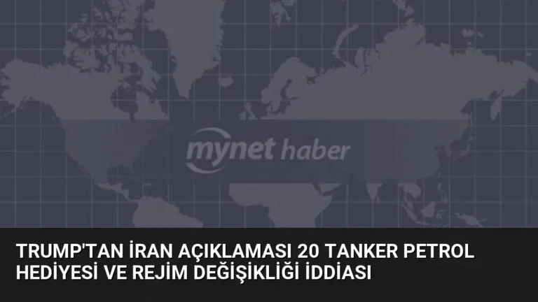 Trump’tan İran Açıklaması 20 Tanker Petrol Hediyesi ve Rejim Değişikliği İddiası