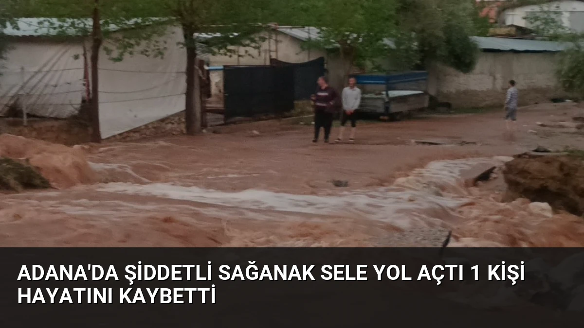 Adana’da Şiddetli Sağanak Sele Yol Açtı 1 Kişi Hayatını Kaybetti