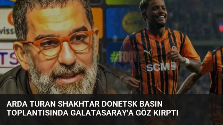 Arda Turan Shakhtar Donetsk Basın Toplantısında Galatasaray’a Göz Kırptı