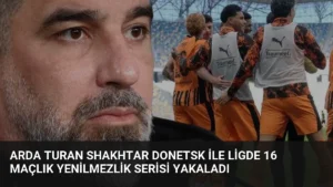 Arda Turan Shakhtar Donetsk ile Ligde 16 Maçlık Yenilmezlik Serisi Yakaladı