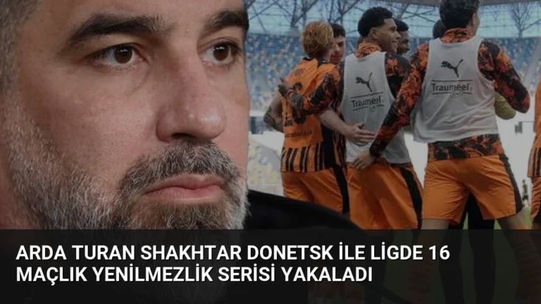 Arda Turan Shakhtar Donetsk ile Ligde 16 Maçlık Yenilmezlik Serisi Yakaladı