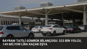 Bayram Tatili Gümrük Bilançosu: 323 Bin Yolcu, 149 Milyon Lira Kaçak Eşya