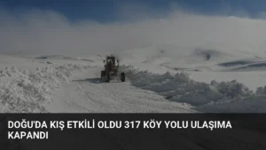 Doğu'da Kış Etkili Oldu 317 Köy Yolu Ulaşıma Kapandı