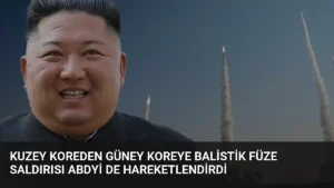 Kuzey Koreden Güney Koreye Balistik Füze Saldırısı ABDyi de Hareketlendirdi