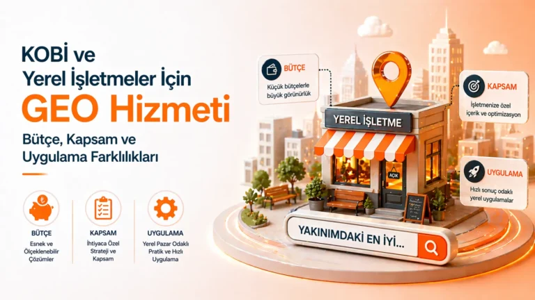 KOBİ ve Yerel İşletmeler İçin GEO Hizmeti Bütçe, Kapsam ve Uygulama Farklılıkları