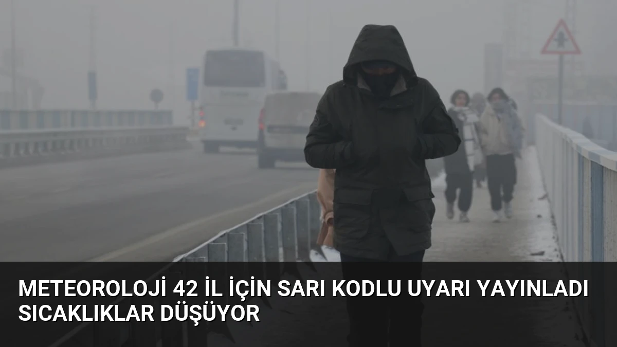 Meteoroloji 42 İl İçin Sarı Kodlu Uyarı Yayınladı Sıcaklıklar Düşüyor