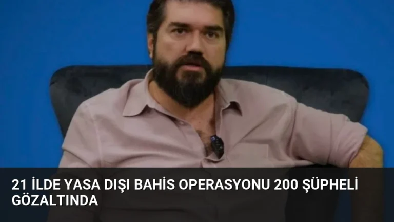21 İlde Yasa Dışı Bahis Operasyonu 200 Şüpheli Gözaltında