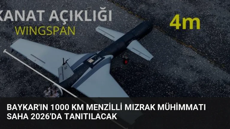 Baykar’ın 1000 Km Menzilli Mızrak Mühimmatı SAHA 2026’da Tanıtılacak