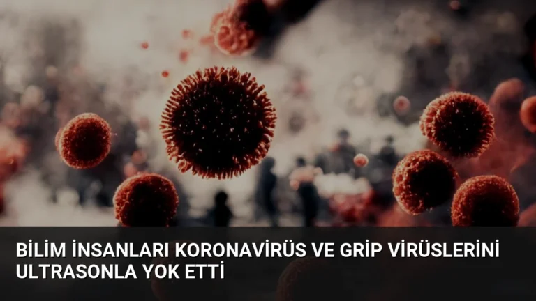 Bilim İnsanları Koronavirüs ve Grip Virüslerini Ultrasonla Yok Etti