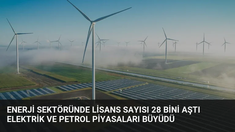 Enerji Sektöründe Lisans Sayısı 28 Bini Aştı Elektrik ve Petrol Piyasaları Büyüdü