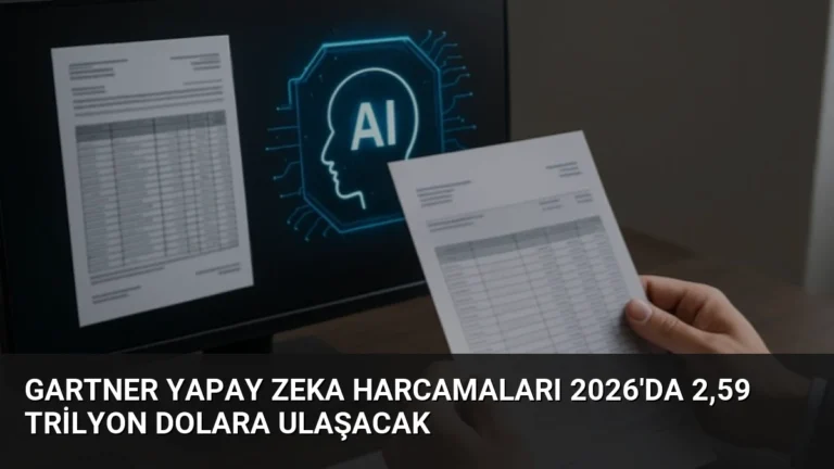 Gartner Yapay Zeka Harcamaları 2026’da 2,59 Trilyon Dolara Ulaşacak