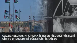Gazze Ablukasını Kırmak İsteyen Filo Aktivistleri Girit'e Bırakıldı İki Yöneticisi İsrail'de