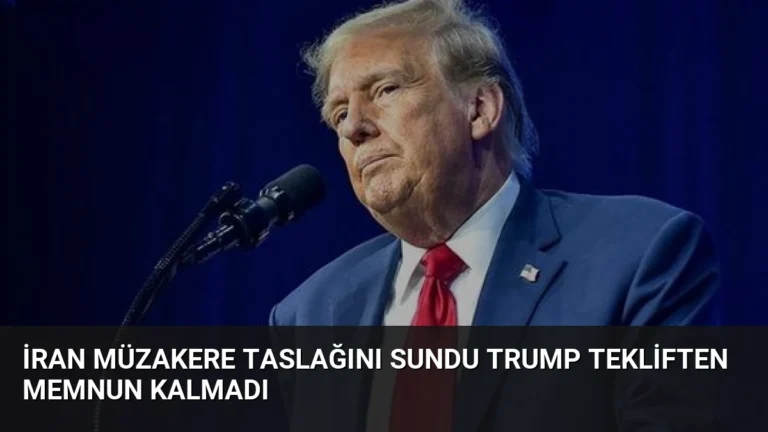 İran Müzakere Taslağını Sundu Trump Tekliften Memnun Kalmadı
