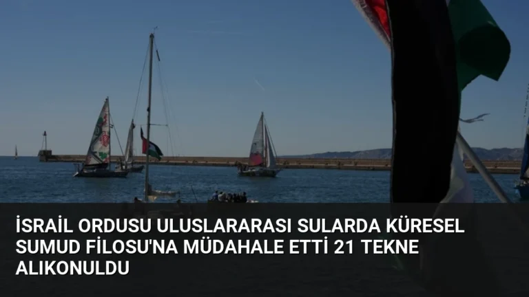 İsrail Ordusu Uluslararası Sularda Küresel Sumud Filosu’na Müdahale Etti 21 Tekne Alıkonuldu