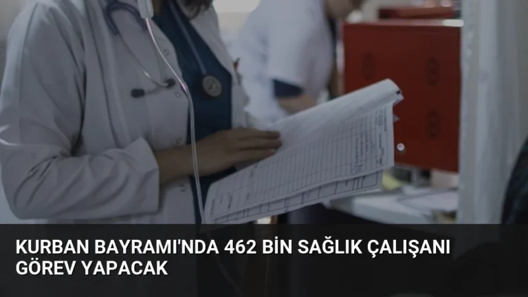 Kurban Bayramı’nda 462 Bin Sağlık Çalışanı Görev Yapacak