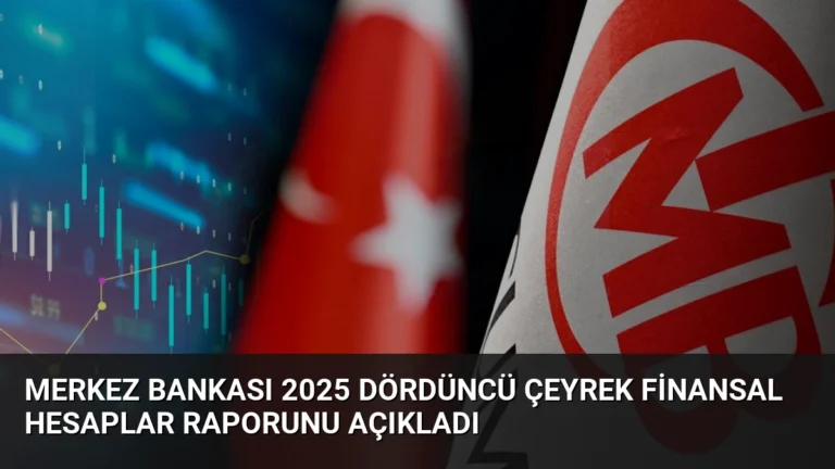 Merkez Bankası 2025 Dördüncü Çeyrek Finansal Hesaplar Raporunu Açıkladı