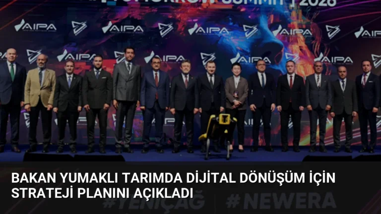 Bakan Yumaklı Tarımda Dijital Dönüşüm İçin Strateji Planını Açıkladı