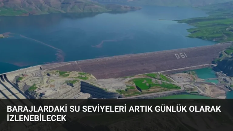 Barajlardaki Su Seviyeleri Artık Günlük Olarak İzlenebilecek