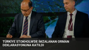 Türkiye Stokholm'de İmzalanan Orman Deklarasyonuna Katıldı