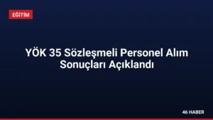 YÖK 35 Sözleşmeli Personel Alım Sonuçları Açıklandı