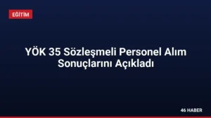 YÖK 35 Sözleşmeli Personel Alım Sonuçlarını Açıkladı
