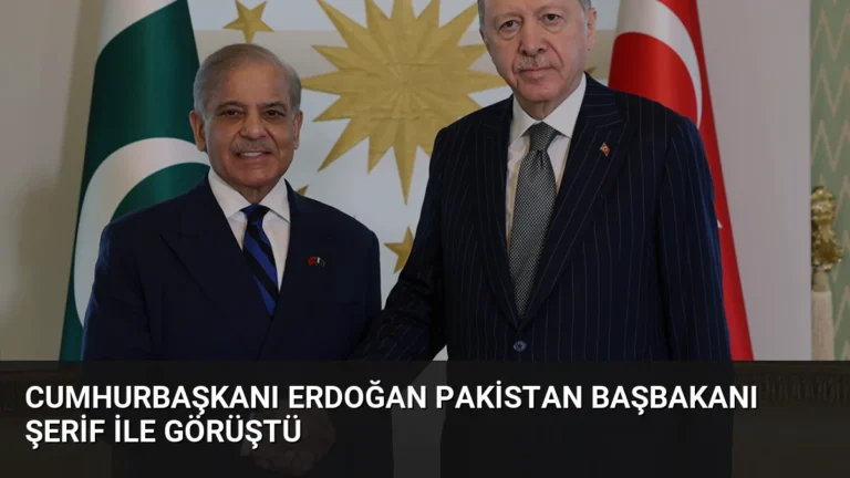 Cumhurbaşkanı Erdoğan Pakistan Başbakanı Şerif ile görüştü