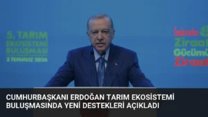 Cumhurbaşkanı Erdoğan Tarım Ekosistemi Buluşmasında Yeni Destekleri Açıkladı