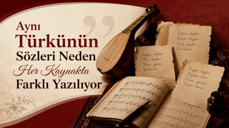 Aynı Türkünün Sözleri Neden Her Kaynakta Farklı Yazılıyor