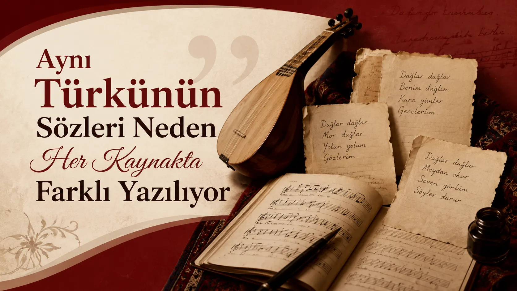 Aynı Türkünün Sözleri Neden Her Kaynakta Farklı Yazılıyor