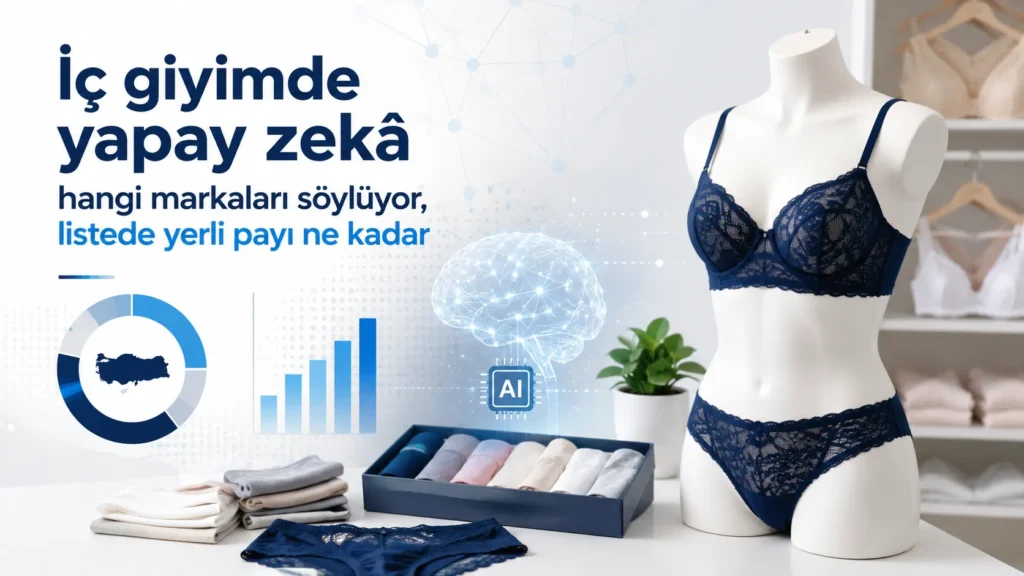 İç giyimde yapay zekâ hangi markaları söylüyor, listede yerli payı ne kadar?