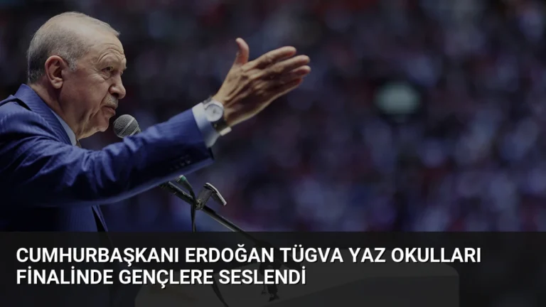 Cumhurbaşkanı Erdoğan TÜGVA Yaz Okulları Finalinde Gençlere Seslendi