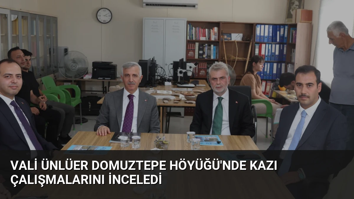 Vali Ünlüer Domuztepe Höyüğü’nde Kazı Çalışmalarını İnceledi
