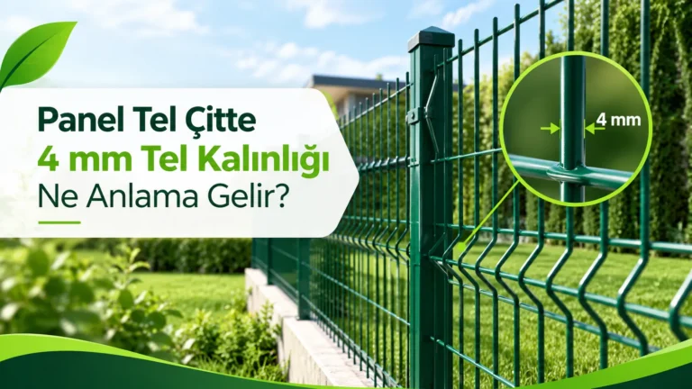 Panel Tel Çitte 4 mm Tel Kalınlığı Ne Anlama Gelir?