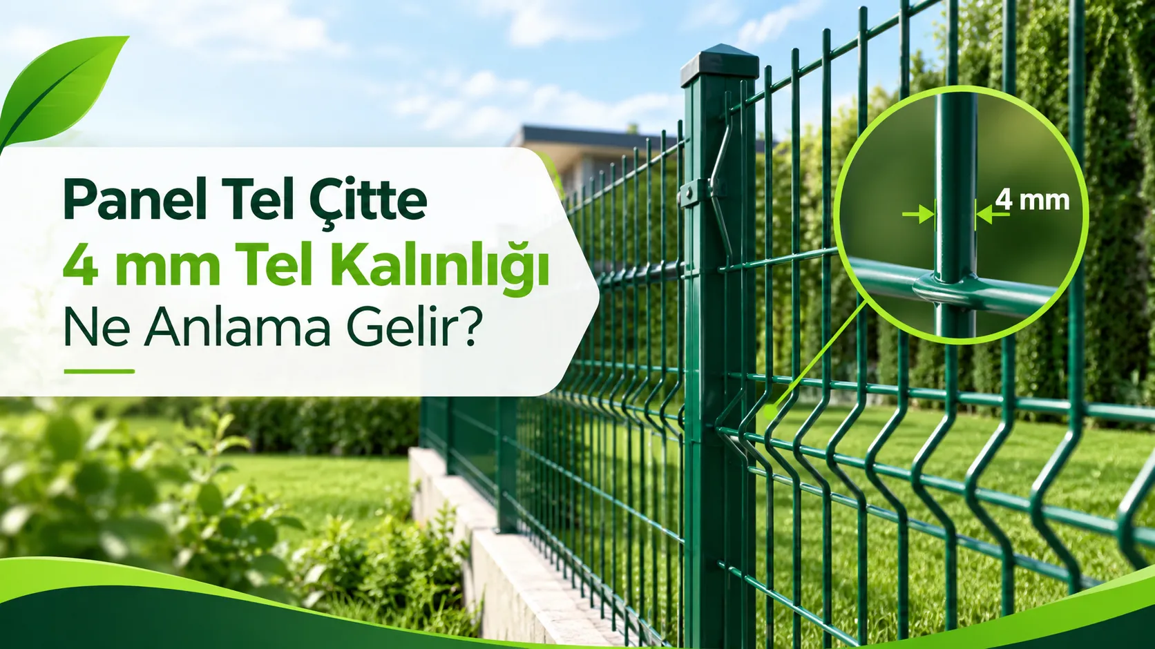 Panel Tel Çitte 4 mm Tel Kalınlığı Ne Anlama Gelir?