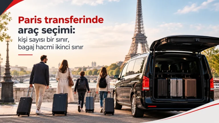 Paris transferinde araç seçimi: kişi sayısı bir sınır, bagaj hacmi ikinci sınır