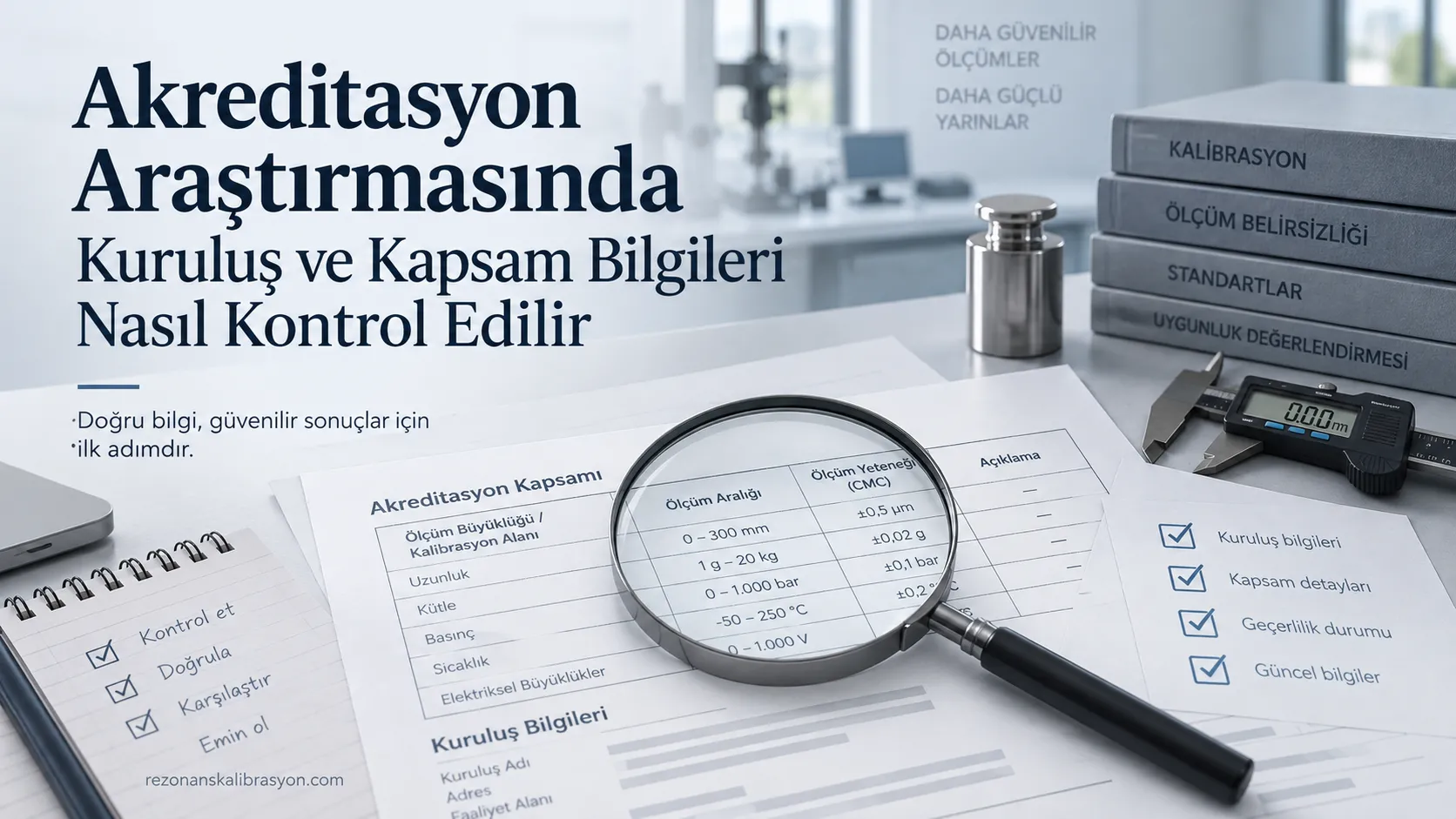 Akreditasyon Araştırmasında Kuruluş ve Kapsam Bilgileri Nasıl Kontrol Edilir