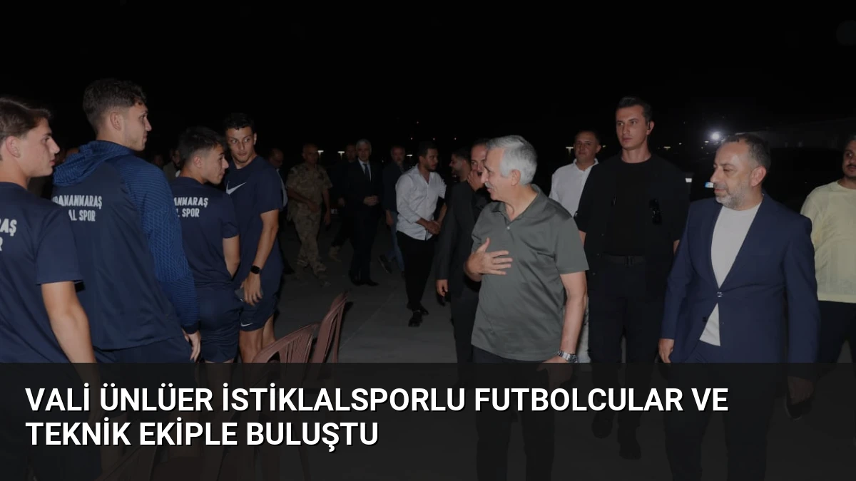 Vali Ünlüer İstiklalsporlu Futbolcular ve Teknik Ekiple Buluştu