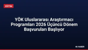 YÖK Uluslararası Araştırmacı Programları 2026 Üçüncü Dönem Başvuruları Başlıyor