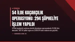 54 İlde Kaçakçılık Operasyonu: 294 Şüpheliye İşlem Yapıldı