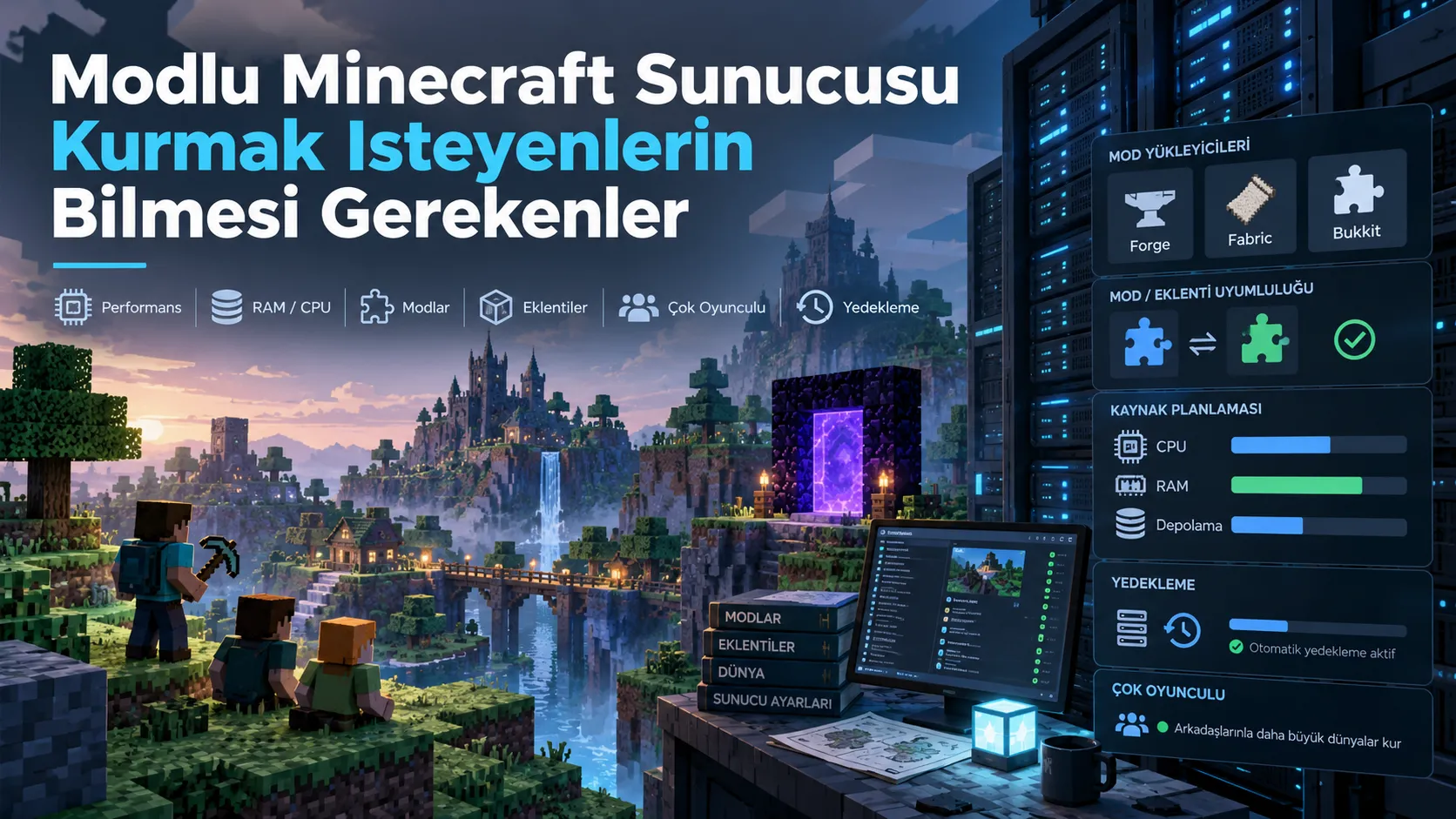 Modlu Minecraft Sunucusu Kurmak İsteyenlerin Bilmesi Gerekenler