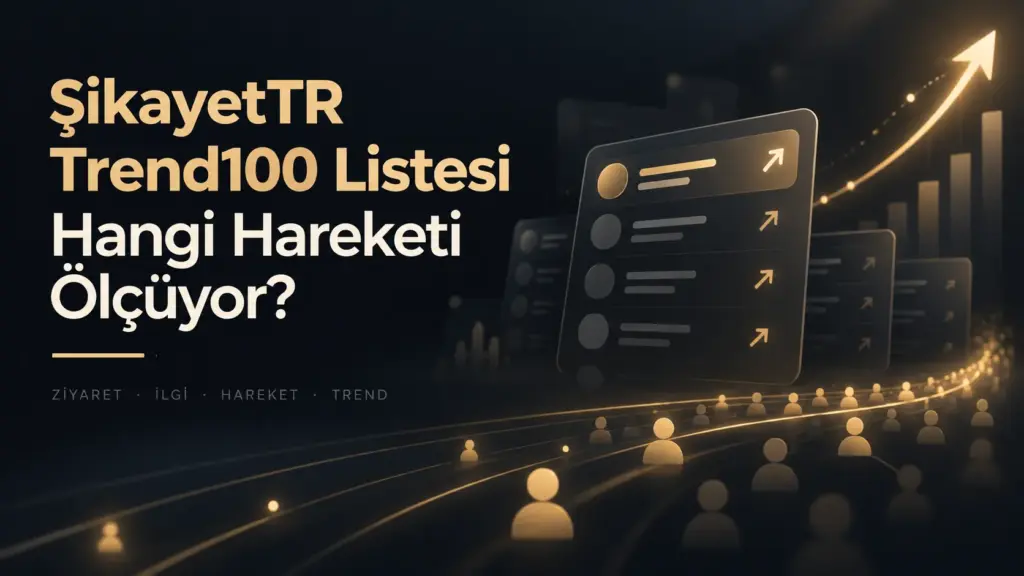 ŞikayetTR Trend100 Listesi Hangi Hareketi Ölçüyor?