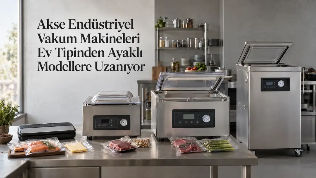 Akse Endüstriyel Vakum Makineleri Ev Tipinden Ayaklı Modellere Uzanıyor