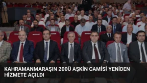 Kahramanmaraşın 200ü Aşkin Camisi Yeniden Hizmete Açıldı