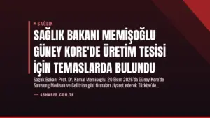 Sağlık Bakanı Memişoğlu Güney Kore’de Üretim Tesisi İçin Temaslarda Bulundu