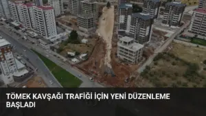 Tömek Kavşağı Trafiği İçin Yeni Düzenleme Başladı