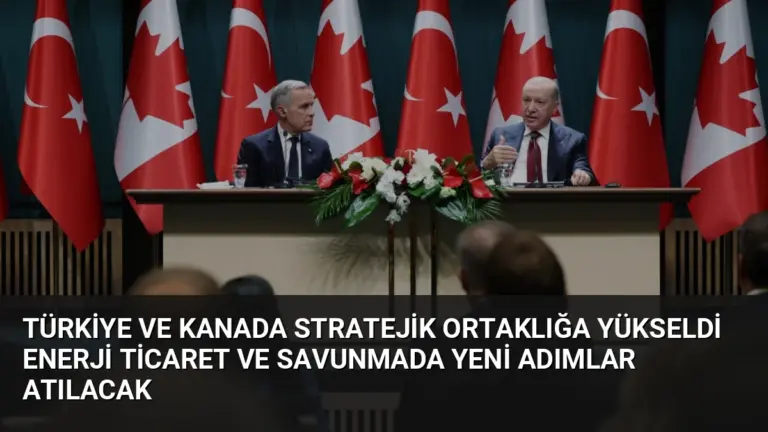 Türkiye ve Kanada Stratejik Ortaklığa Yükseldi Enerji Ticaret ve Savunmada Yeni Adımlar Atılacak
